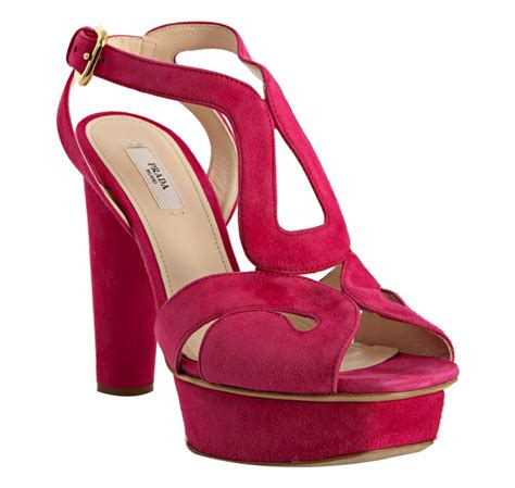 prada platform peonysandal|Prada shoes for women.